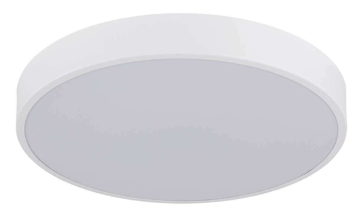 GLOBO LED-Deckenleuchte Opal weiß Kunststoff Metall H/D: ca. 7x37,8 cm 1 Brennstellen