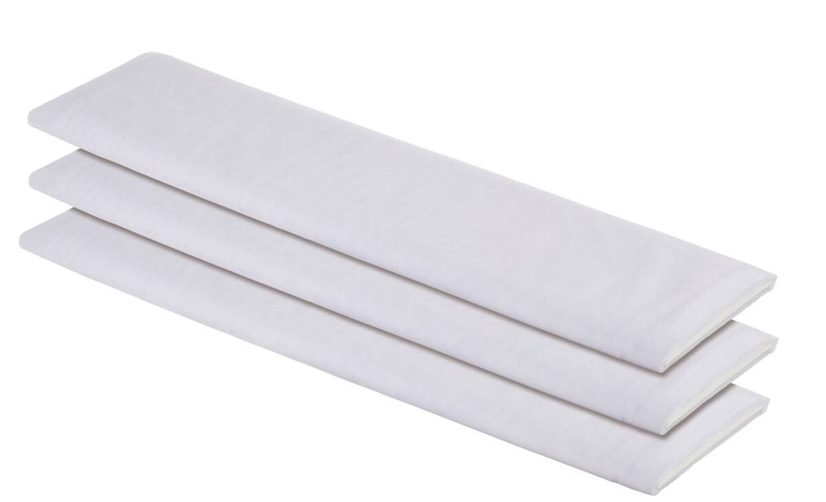Store-Meterware Flammeffekt weiß 100% Polyester H: ca. 300 cm