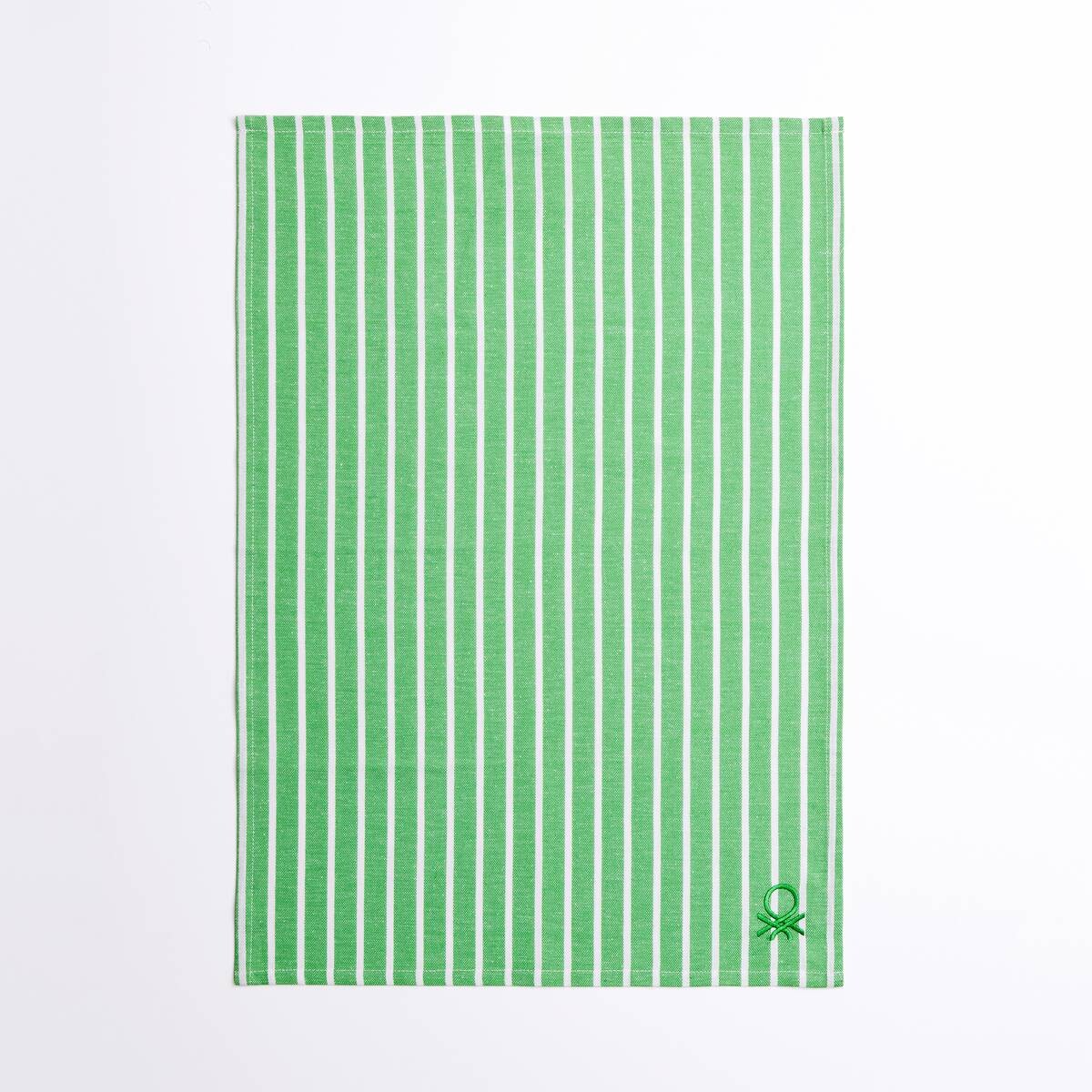 BENETTON Geschirrtuch-Set Rainbow grün Baumwolle