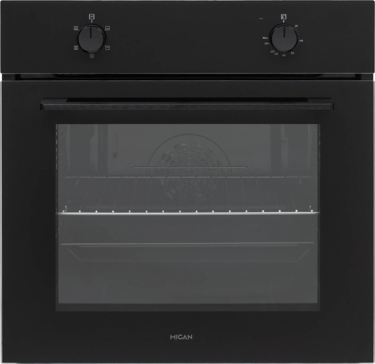 Mican Einbaubackofen BOAUS65 schwarz Metall B/H/T: ca. 59,5x59,5x57 cm