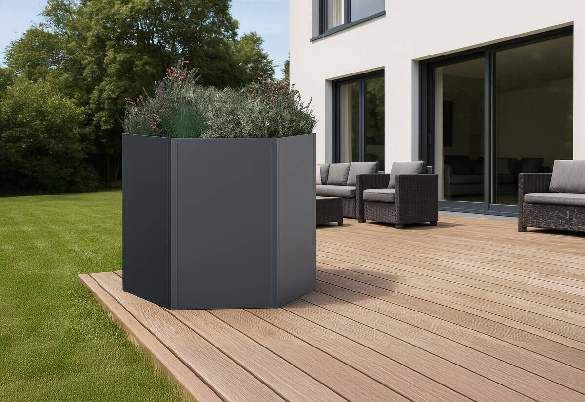 Westmann Hochbeet Varia anthrazit Metall B/H/L: ca. 100x77x100 cm