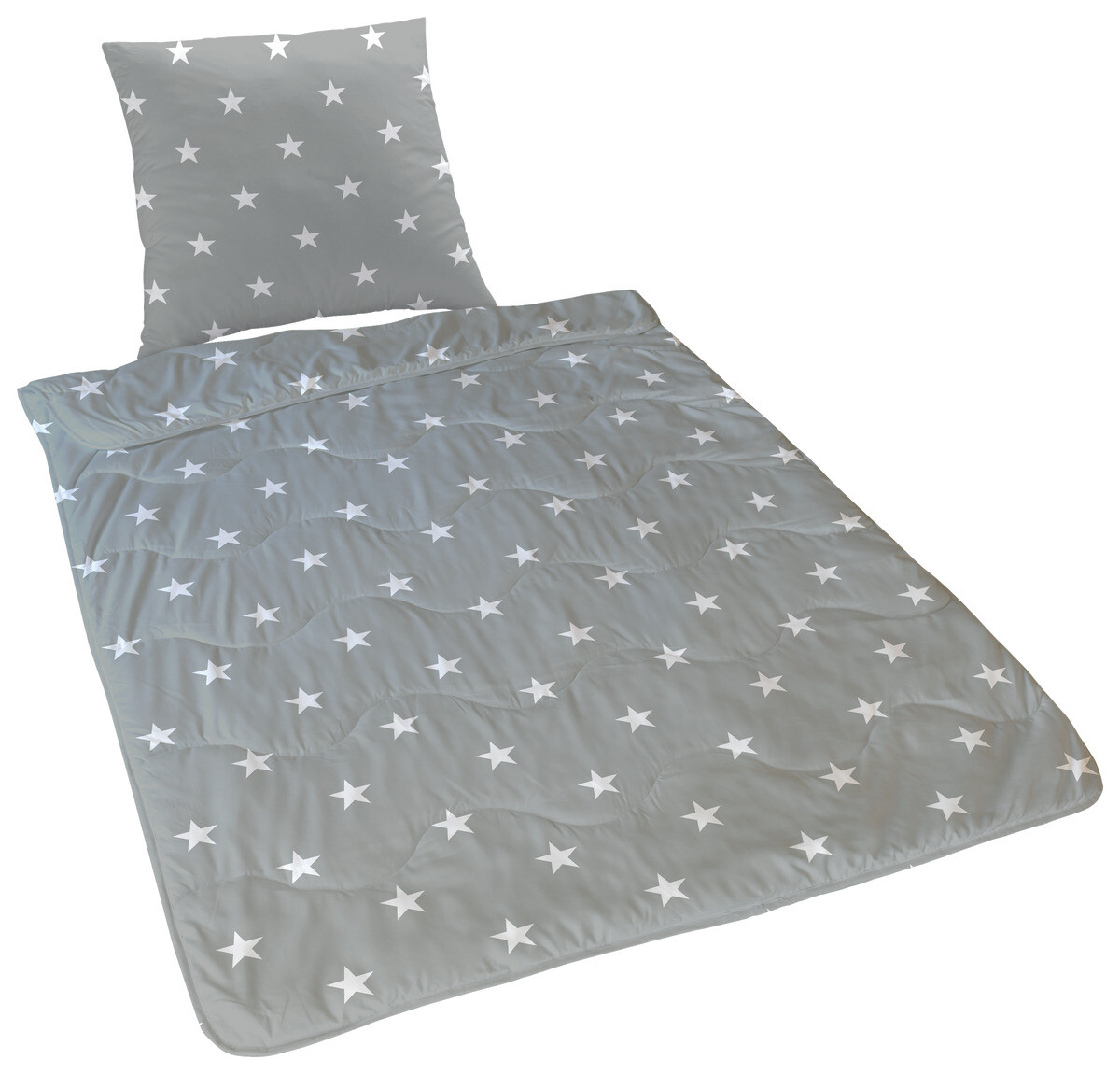 SLEEP AND DREAM Bettenset grau 100% Polyester B/L: ca. 135x200 cm
