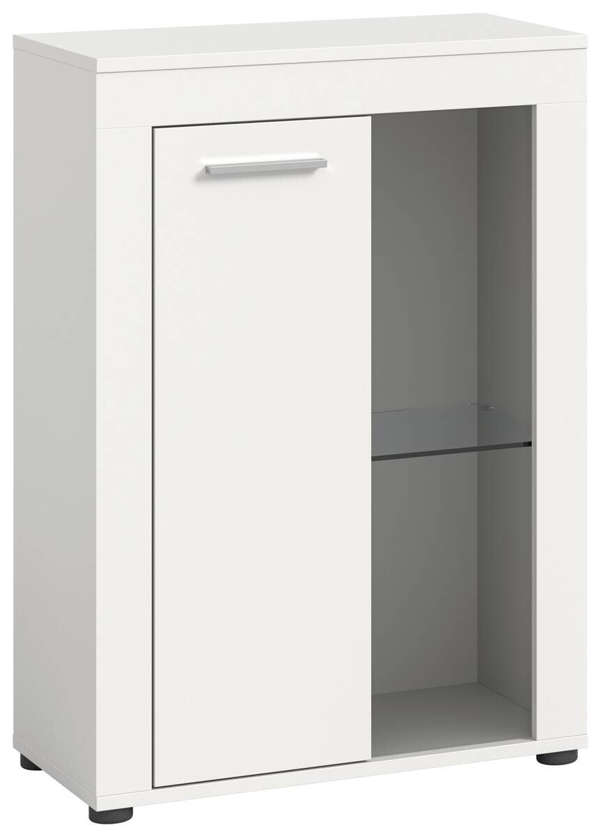 Vitrine Jam weiß B/H/T: ca. 86x60x35 cm