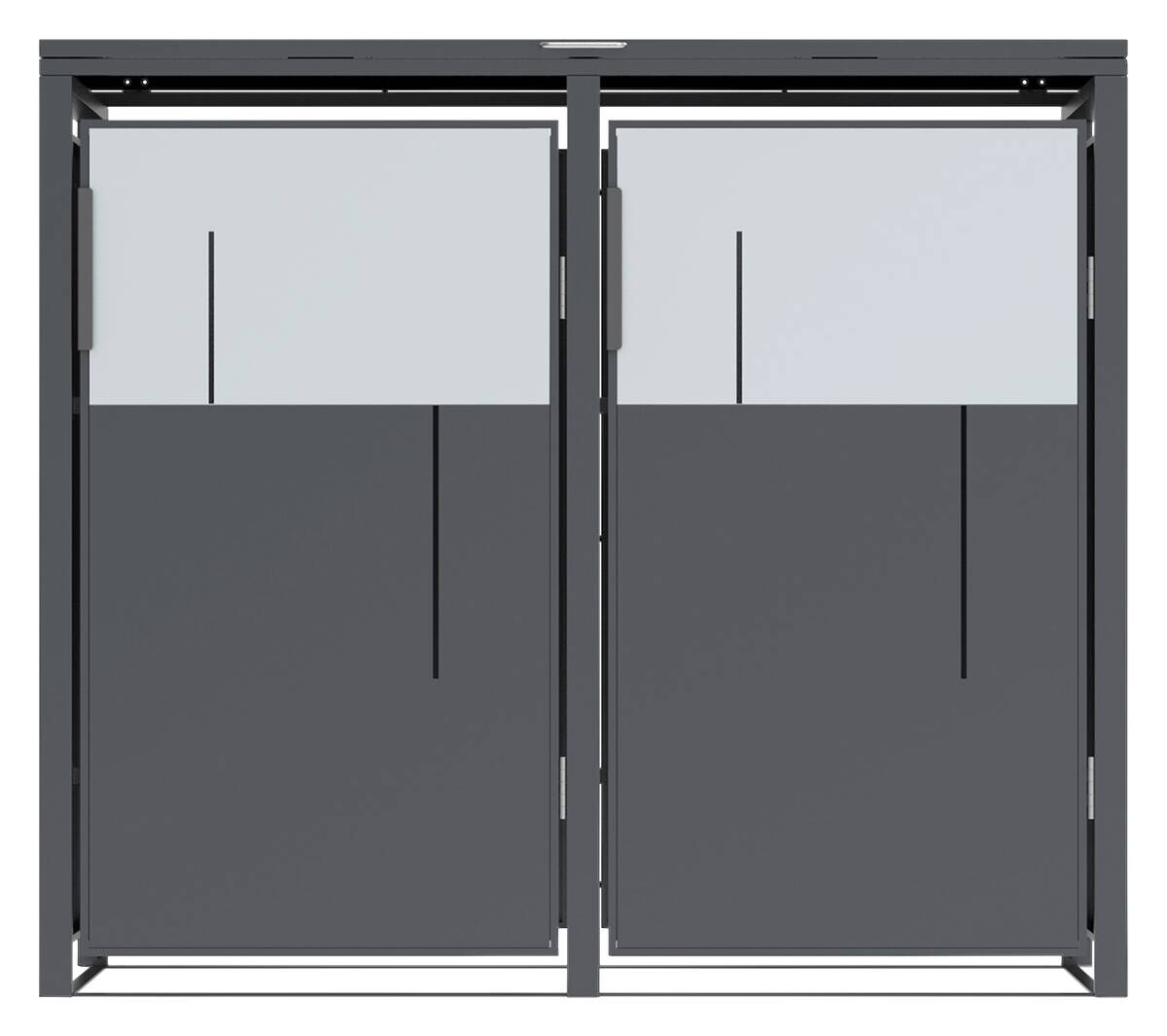 Westmann Mülltonnenbox Tonus anthrazit B/H/L: ca. 132x116x80 cm