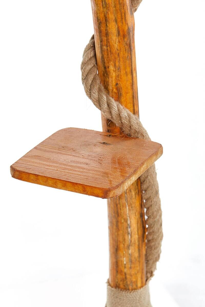 Opviq Stehleuchte natur Holz B/H/T/L/D: ca. 24x140x24x24x24 cm E27 1 Brennstellen