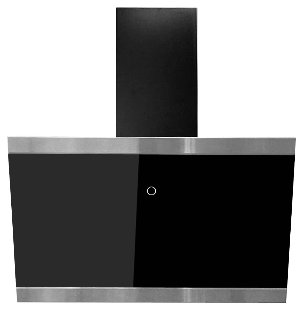 Respekta Dunstabzugshaube CH88060SA schwarz Edelstahl Glas B/H/T: ca. 59,5x40x37,8 cm