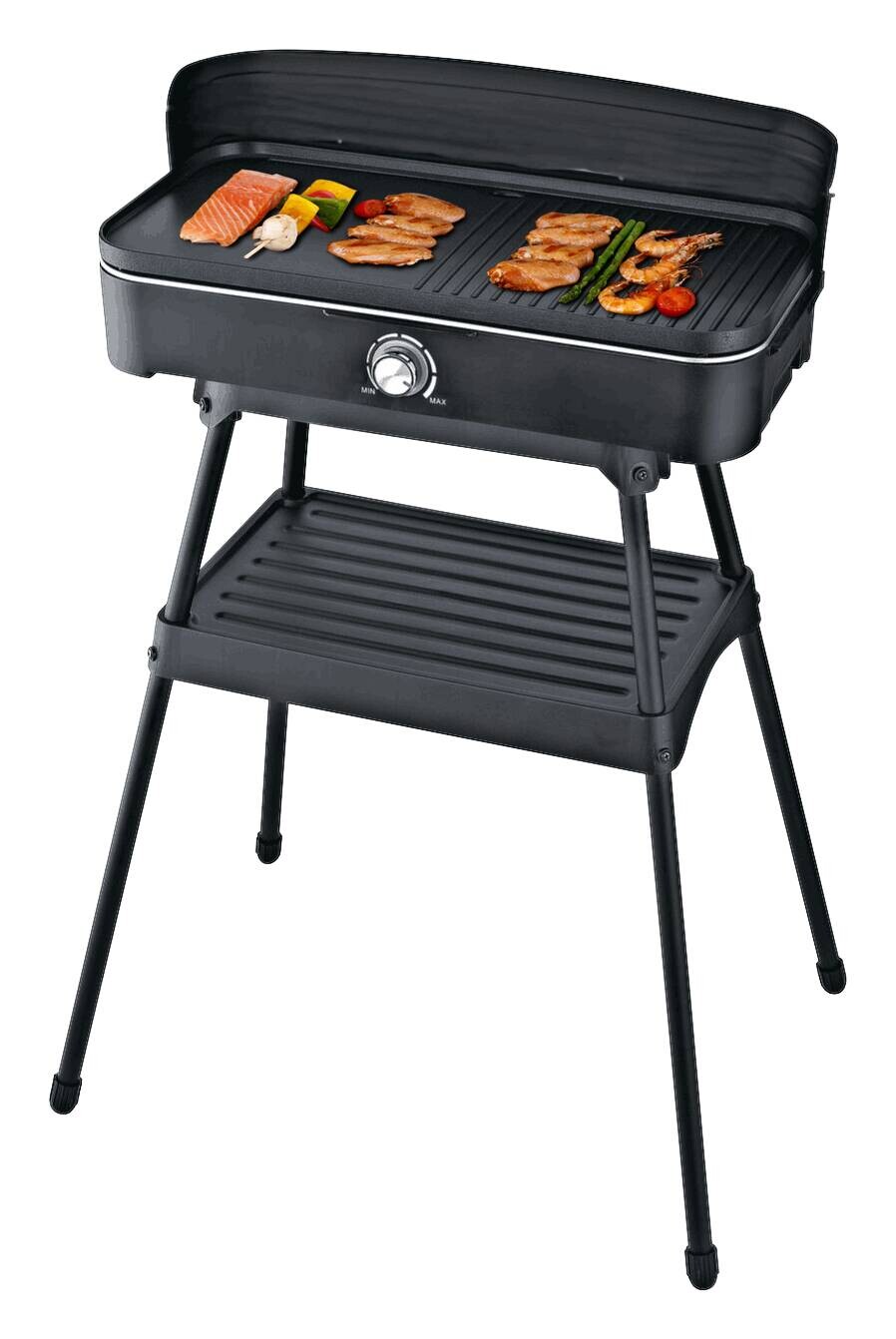 Emerio Elektrogrill BG133757.2 schwarz Kunststoff Metall B/H/L: ca. 26x18x52 cm