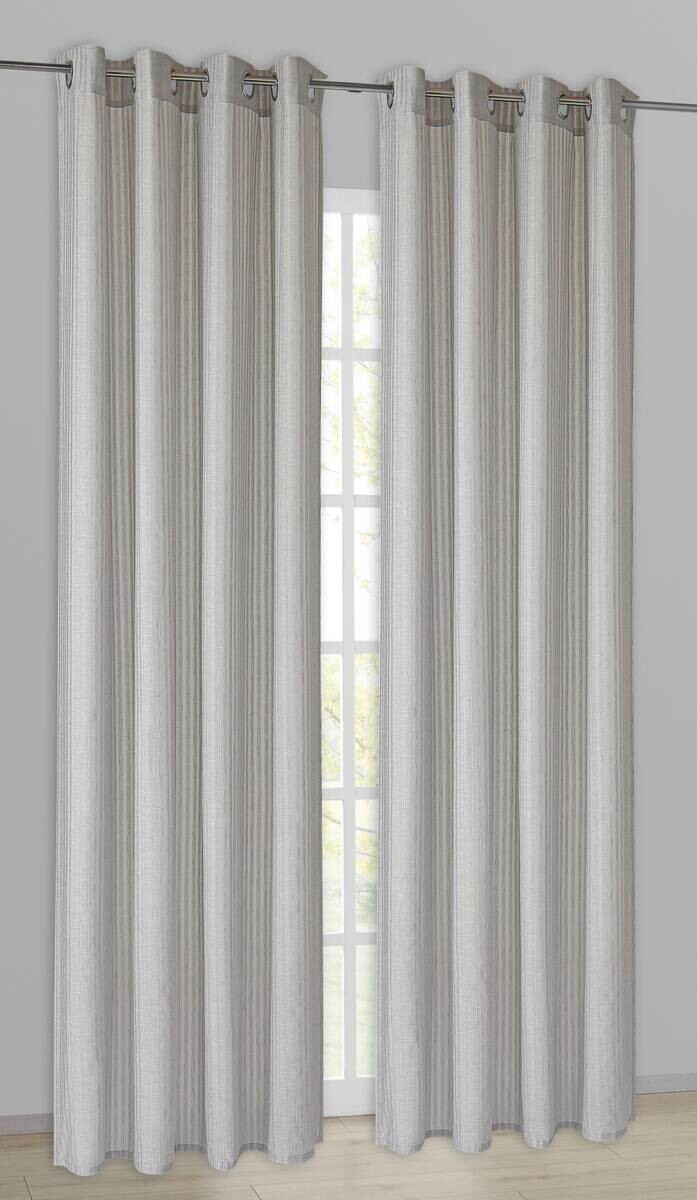 Esprit Ösenvorhang E-Sulva grau B/L: ca. 140x250 cm