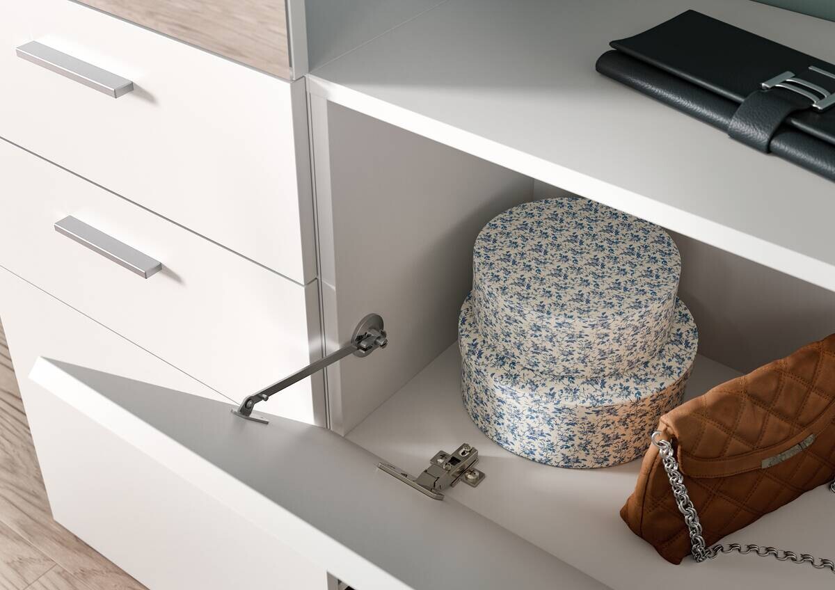 Garderobenschrank VAGA weiß B/H/T: ca. 104x39x36 cm