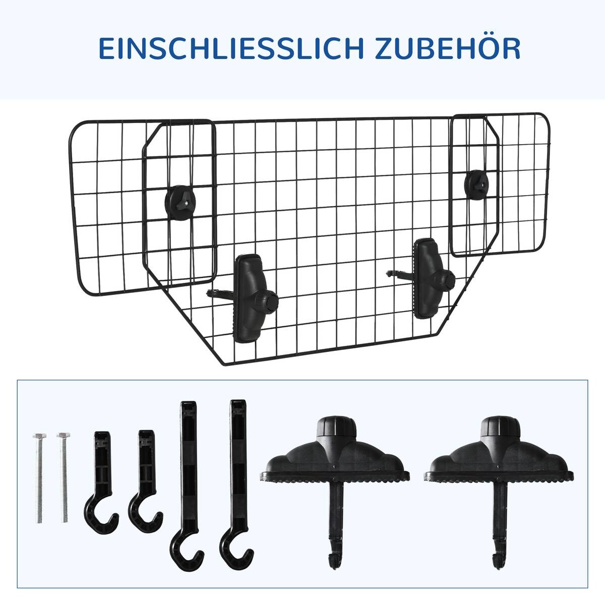 PawHut Hundeschutzgitter schwarz Metall B/H/L: ca. 0,6x40,5x120 cm