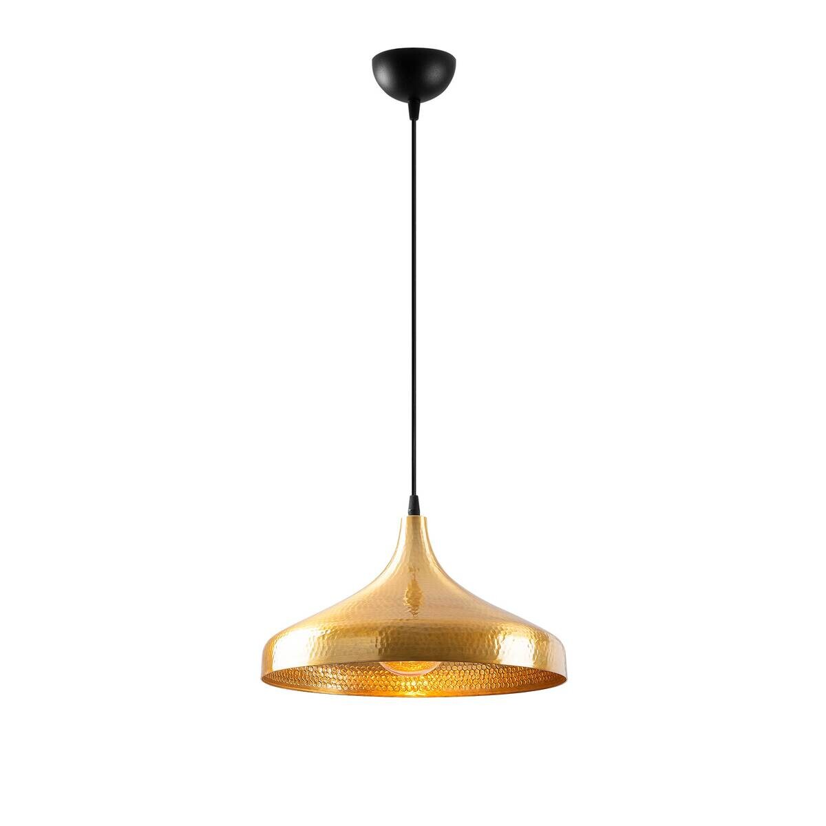 Opviq Pendelleuchte Tattoo-2645 schwarz gold B/H/T/L/D: ca. 36x118x36x36x36 cm E27 1 Brennstellen