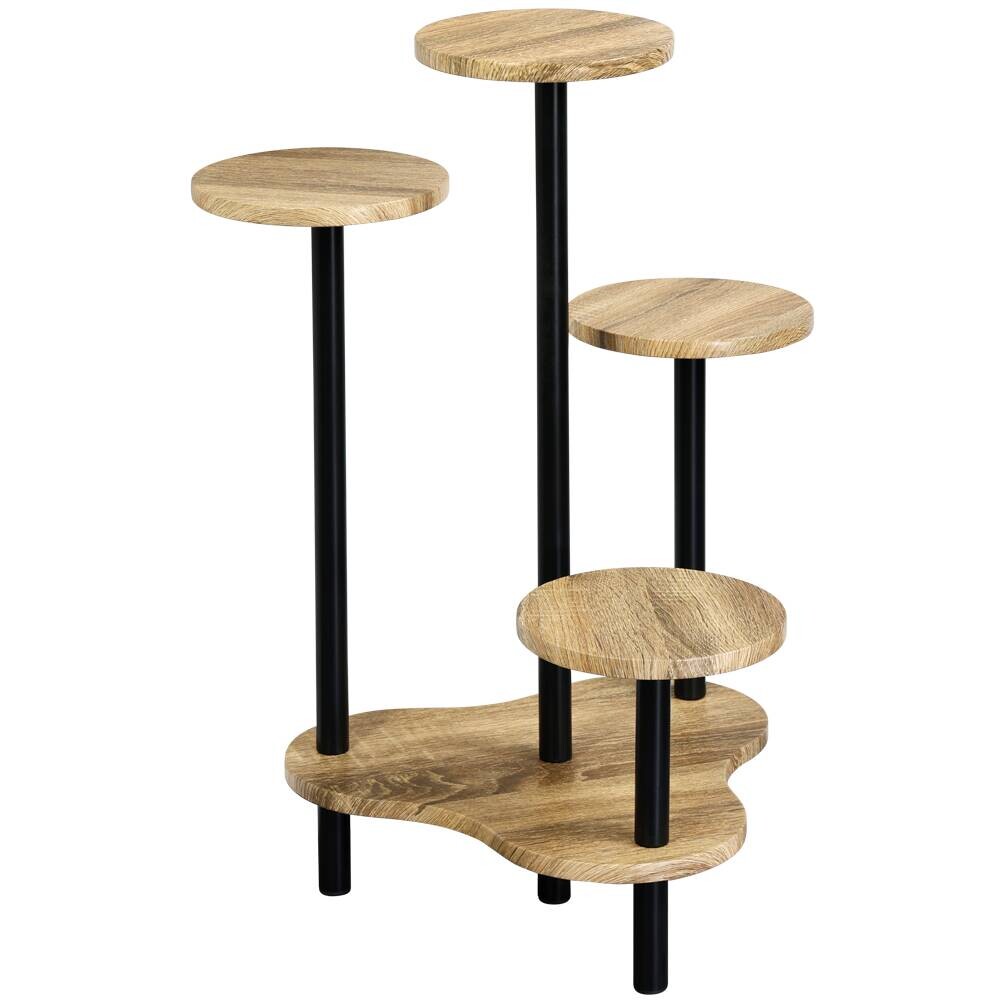 Blumensäule natur Holz B/H/L: ca. 46x72,5x64,5 cm