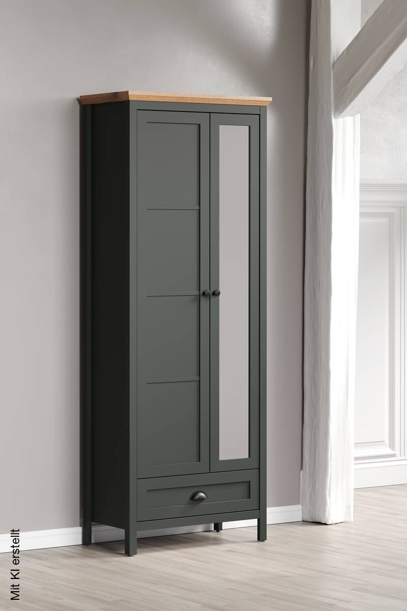 Garderobenschrank Stanton tannengrün Eiche Evoke Coast Nachbildung B/H/T: ca. 77x198x39 cm