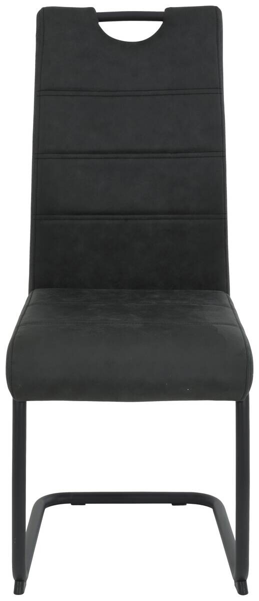 Schwingstuhl Dunja anthrazit Vintage Microfaser B/H/T: ca. 43x98x58 cm