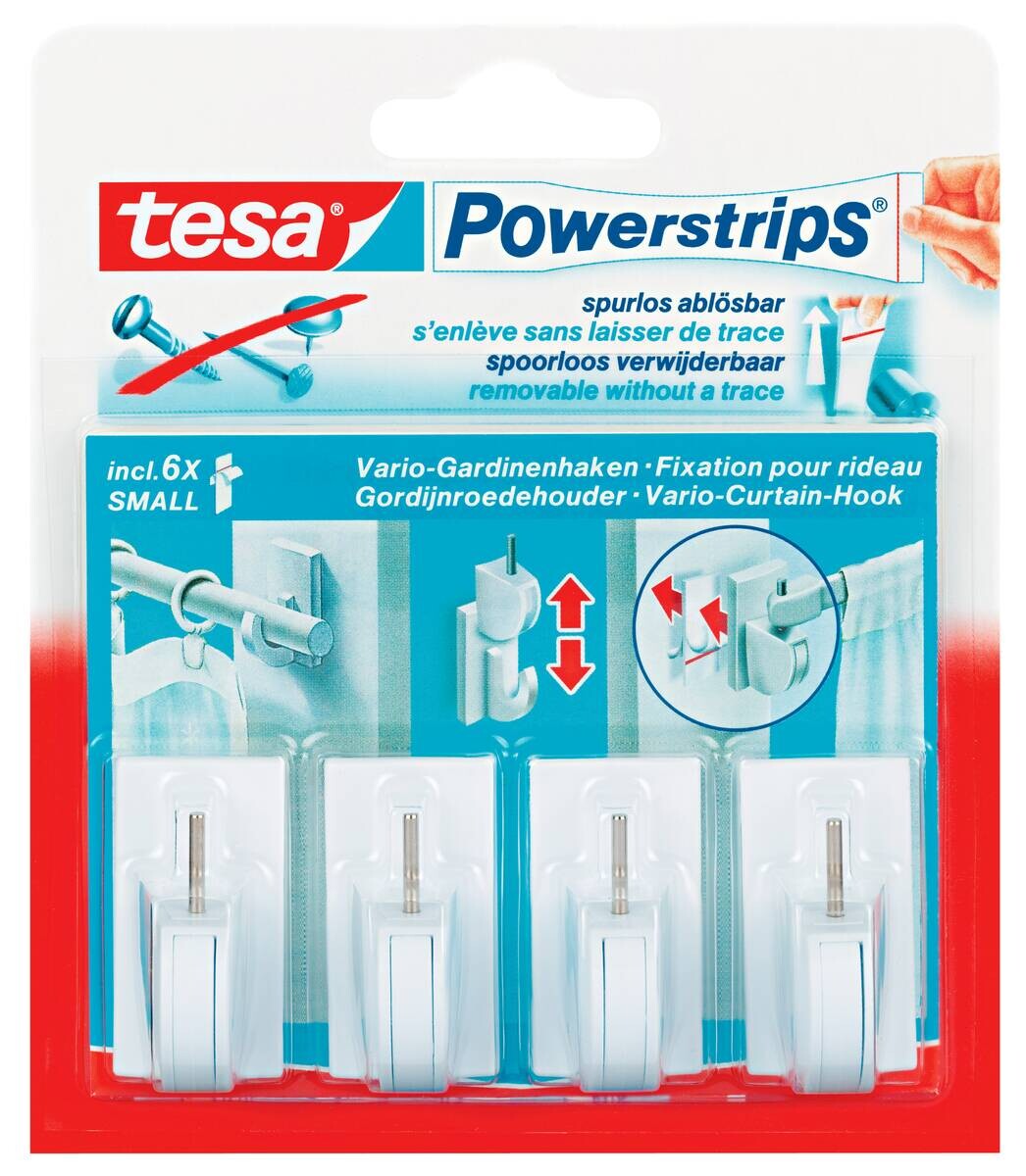 Powerstrips weiß Kunststoff B/H: ca. 2,8x4 cm