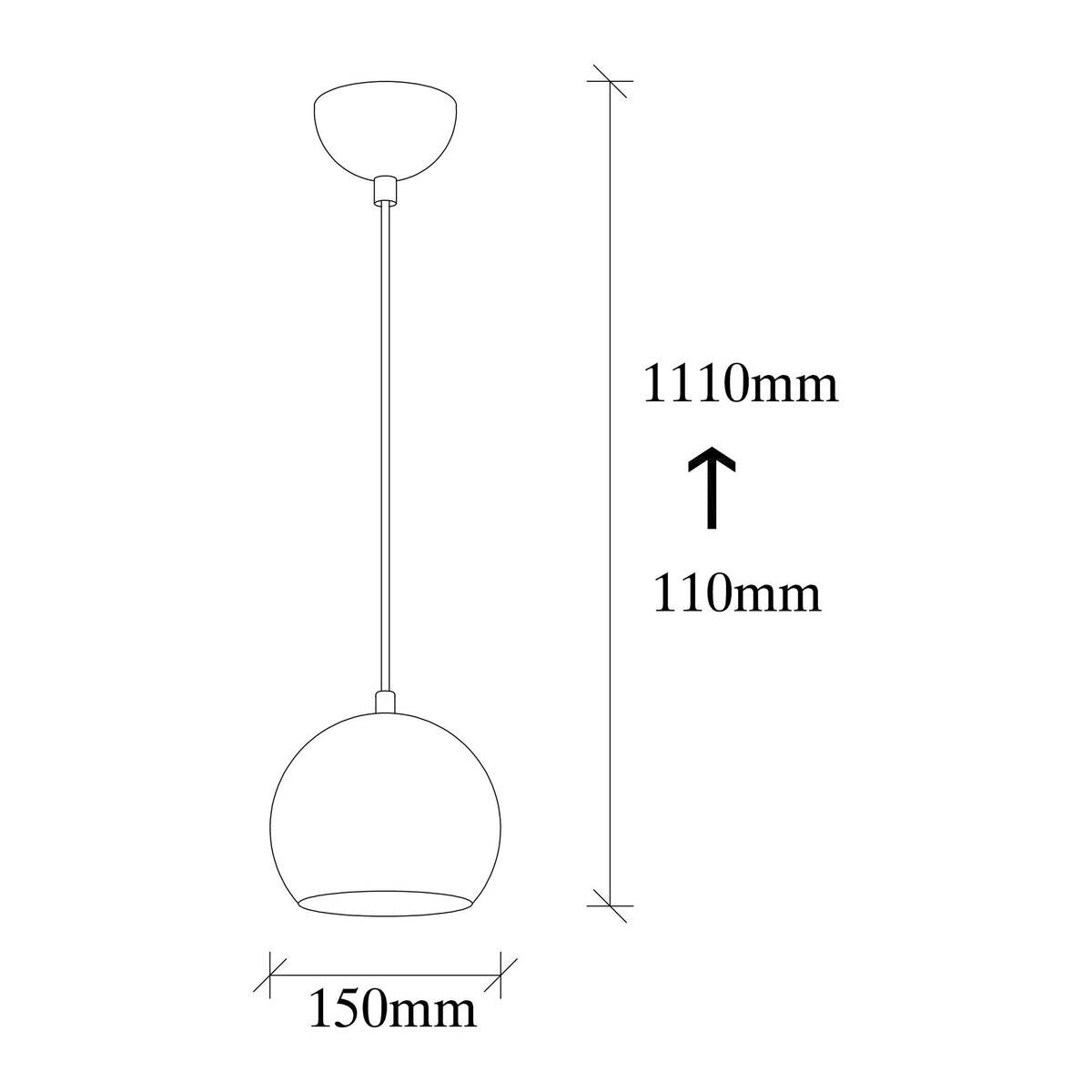 Pendelleuchte silber Metall B/H/T/L: ca. 30x111x30x15 cm E27 1 Brennstellen