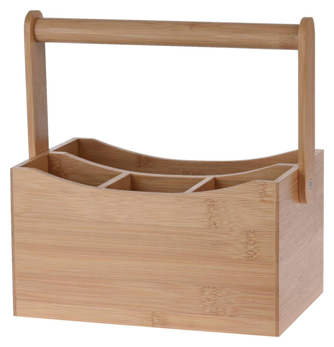 Besteckhalter natur Bambus B/H/L: ca. 15x24x23 cm