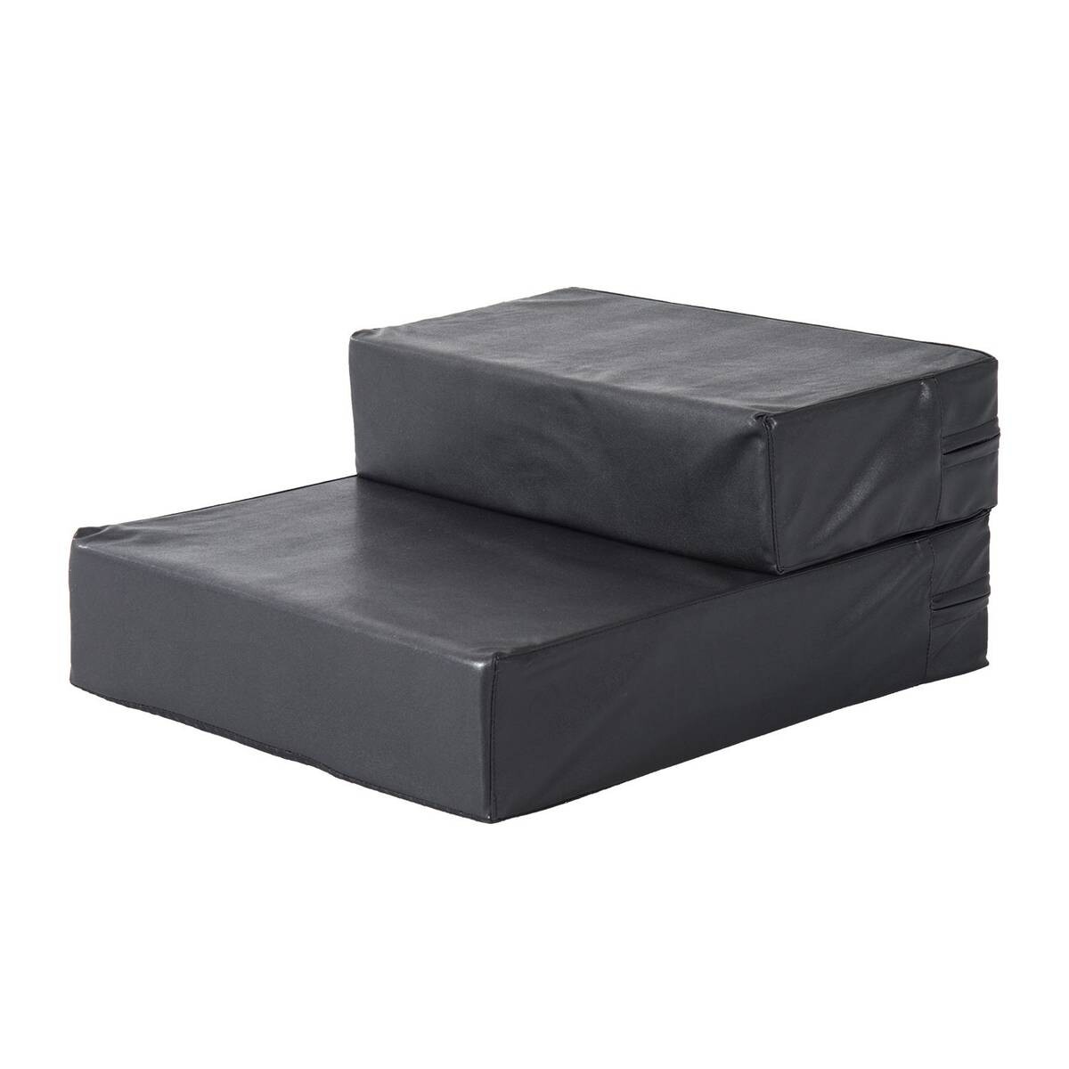 PawHut Hundetreppe schwarz Schaumstoff B/H/L: ca. 39x20x67 cm