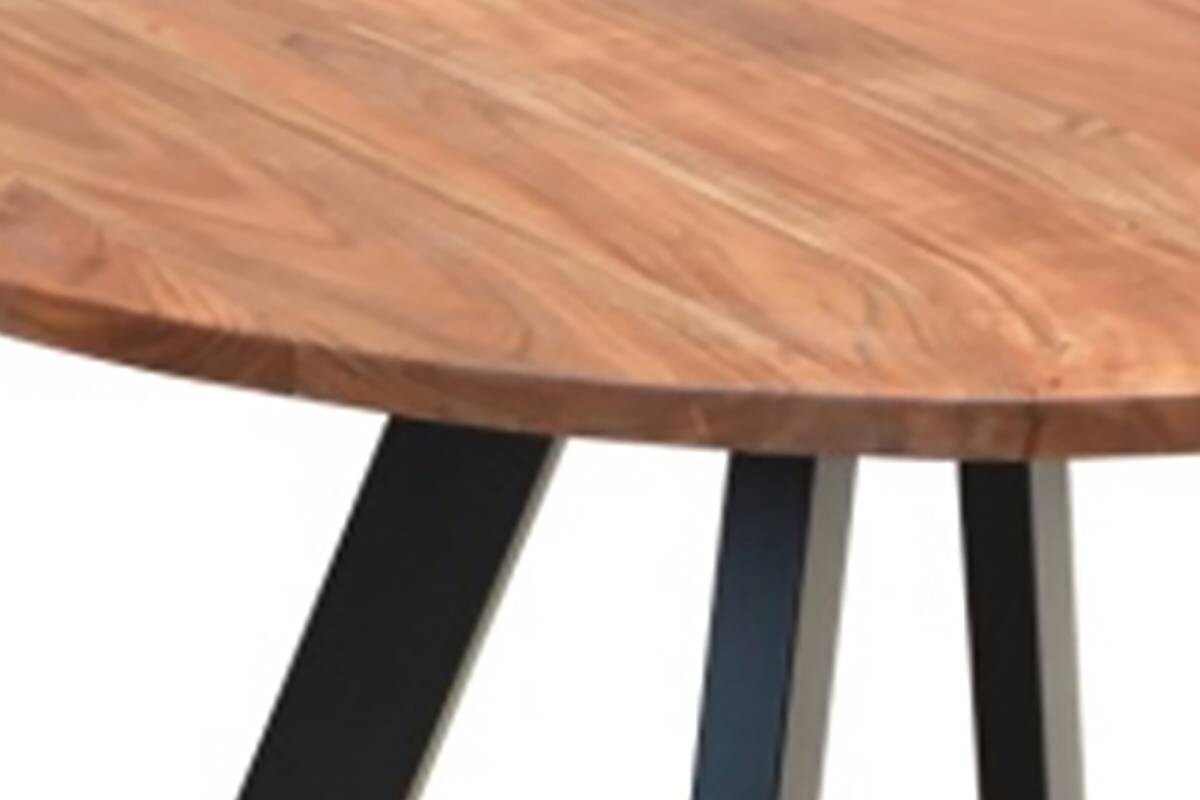 Tisch TARA natur schwarz pulverbeschichtet