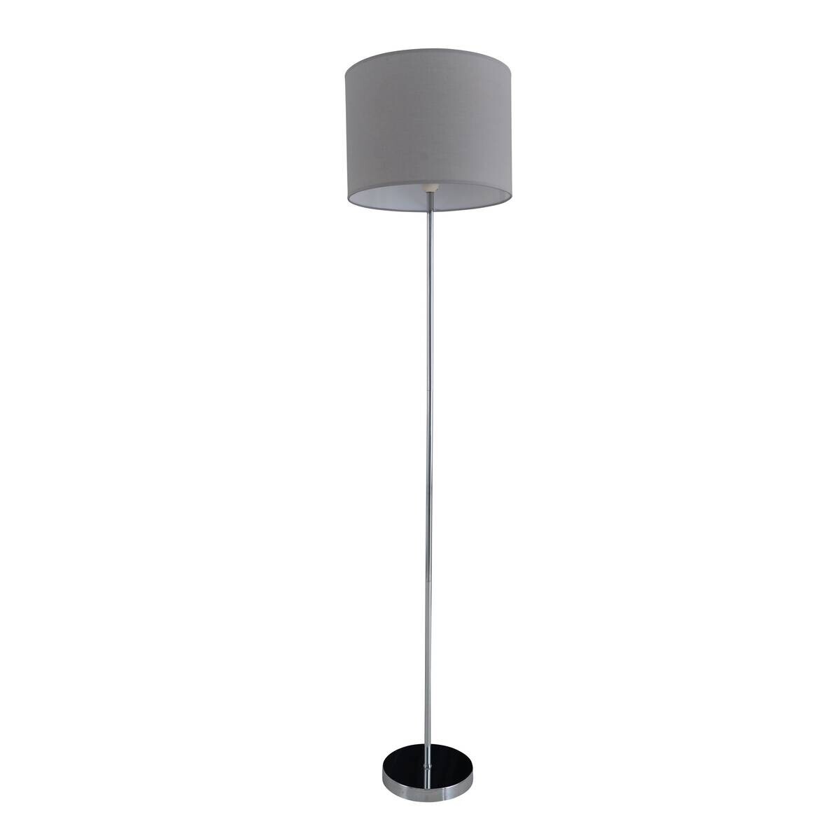 Näve Leuchten Stehlampe 2051216 grau Metall Textil B/H/T: ca. 34,5x160x34,5 cm 1 Brennstellen