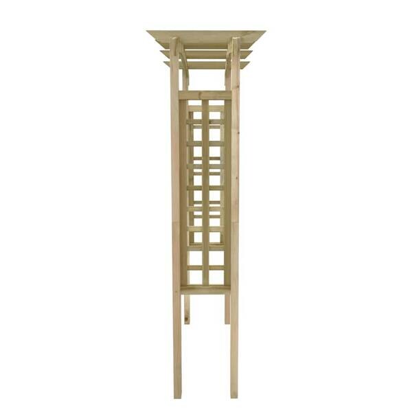 Gartenbogen braun B/H/T/L: ca. 210x150x60x60 cm