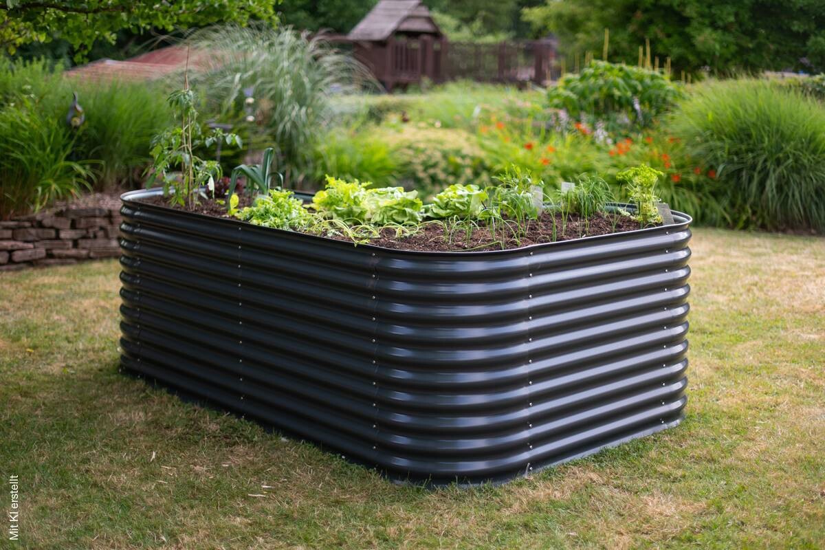 Westmann Hochbeet Grow Faster anthrazit Stahl B/H/L: ca. 160x82x240 cm