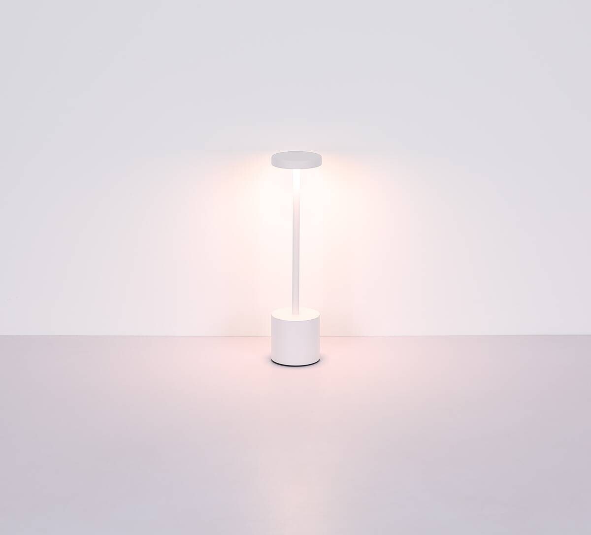 GLOBO LED-Tischleuchte Anru weiß H/D: ca. 34x8 cm