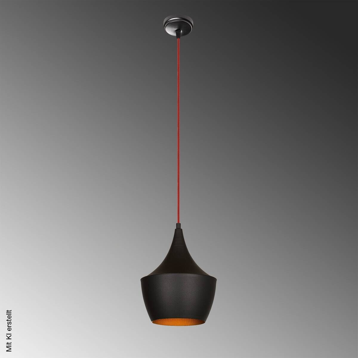 Opviq Pendelleuchte Elmas-3551 rot schwarz B/H/T/L/D: ca. 23x130x23x23x23 cm E27 1 Brennstellen