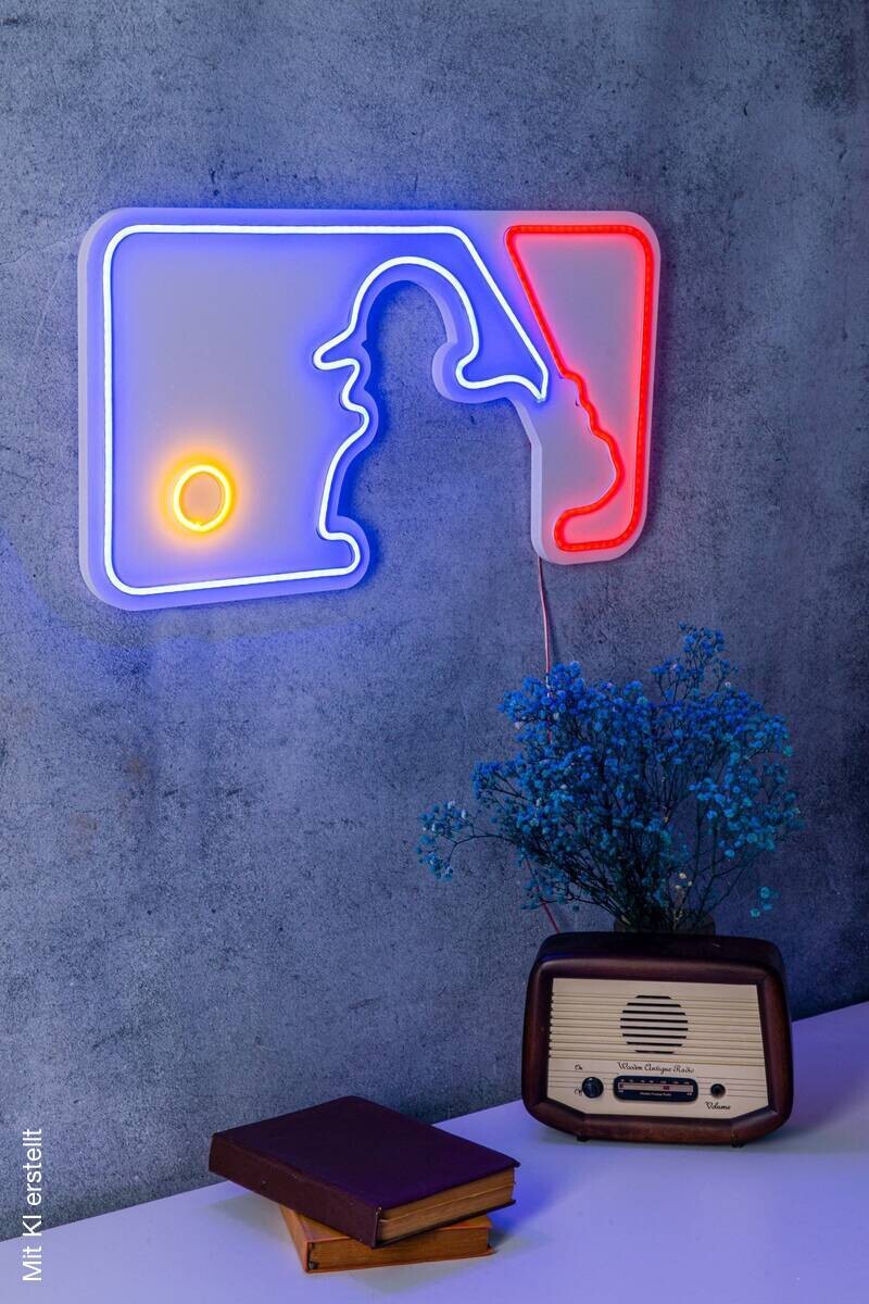 Opviq LED-Wandleuchte mehrfarbig PVC B/H/T/L: ca. 56x30x2x56 cm