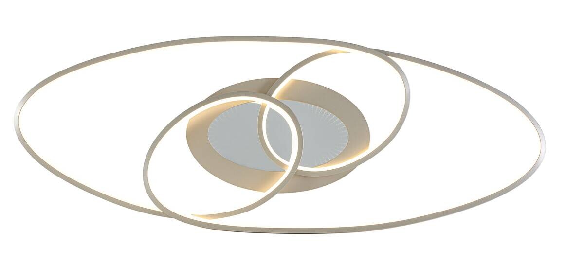 Nolo LED-Deckenleuchte Flow champagner Metall B/H/L: ca. 30x7,5x85 cm