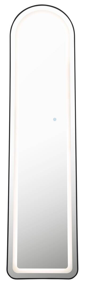 LED-Spiegel schwarz B/H/L: ca. 50x160x40 cm