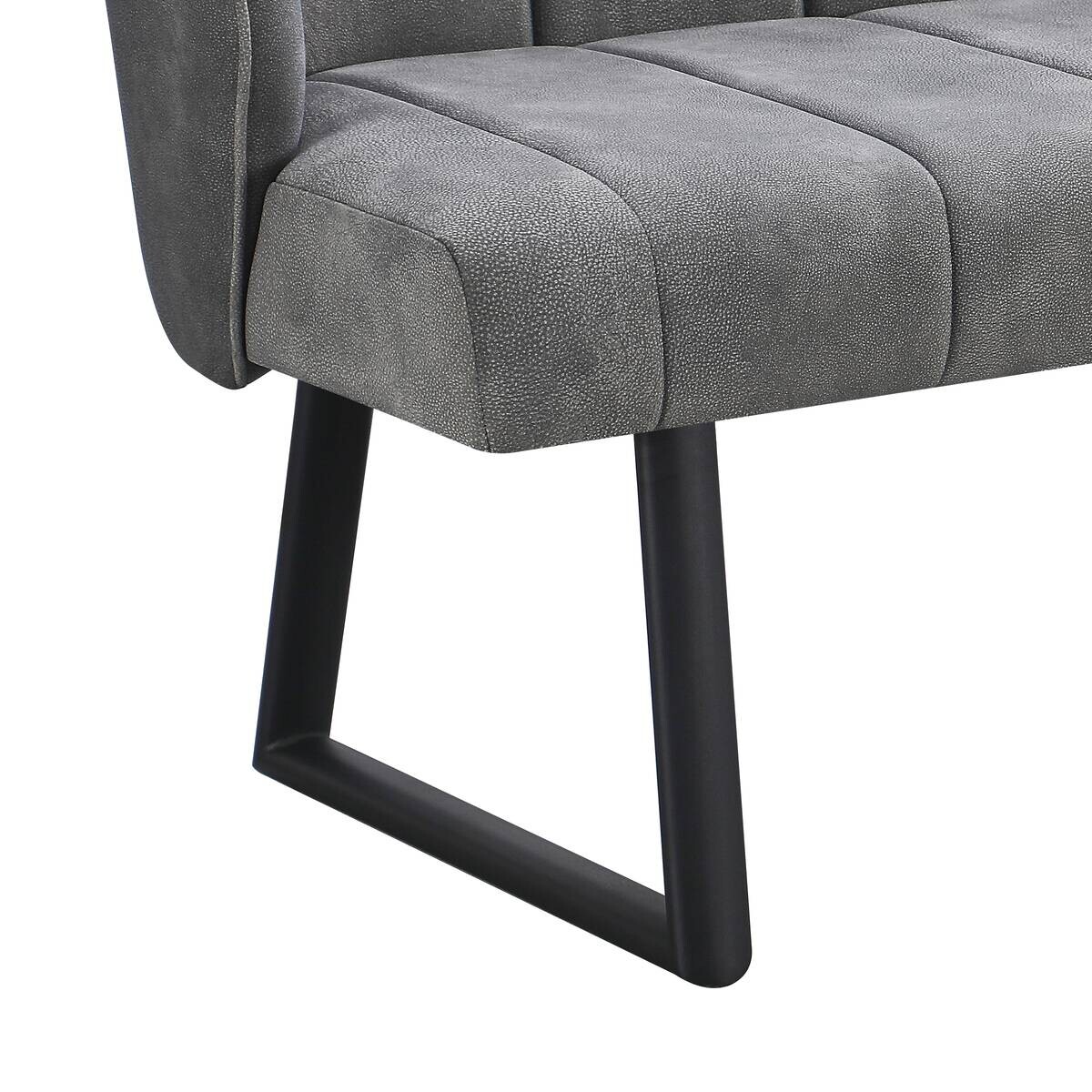 Eckbank Sven grau B/H/T: ca. 187x81,5x155 cm