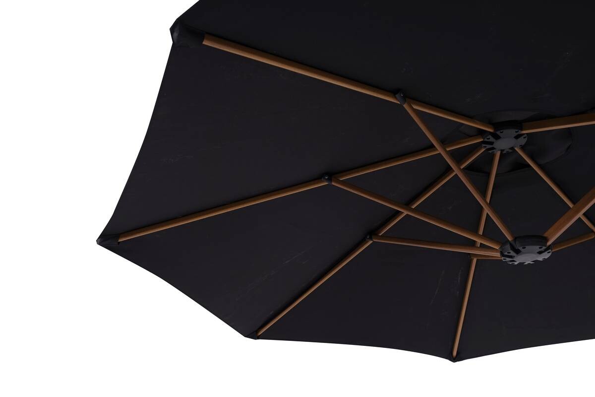 POCOline Sonnenschirm natur Stahl B/H/L: ca. 200x245x400 cm