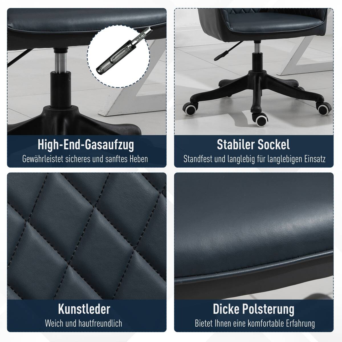 Vinsetto Massagestuhl MH921-298V01 grau Kunstleder