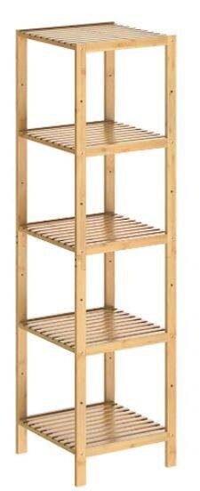 Bambusregal natur Bambus B/H/T: ca. 36x145x36 cm