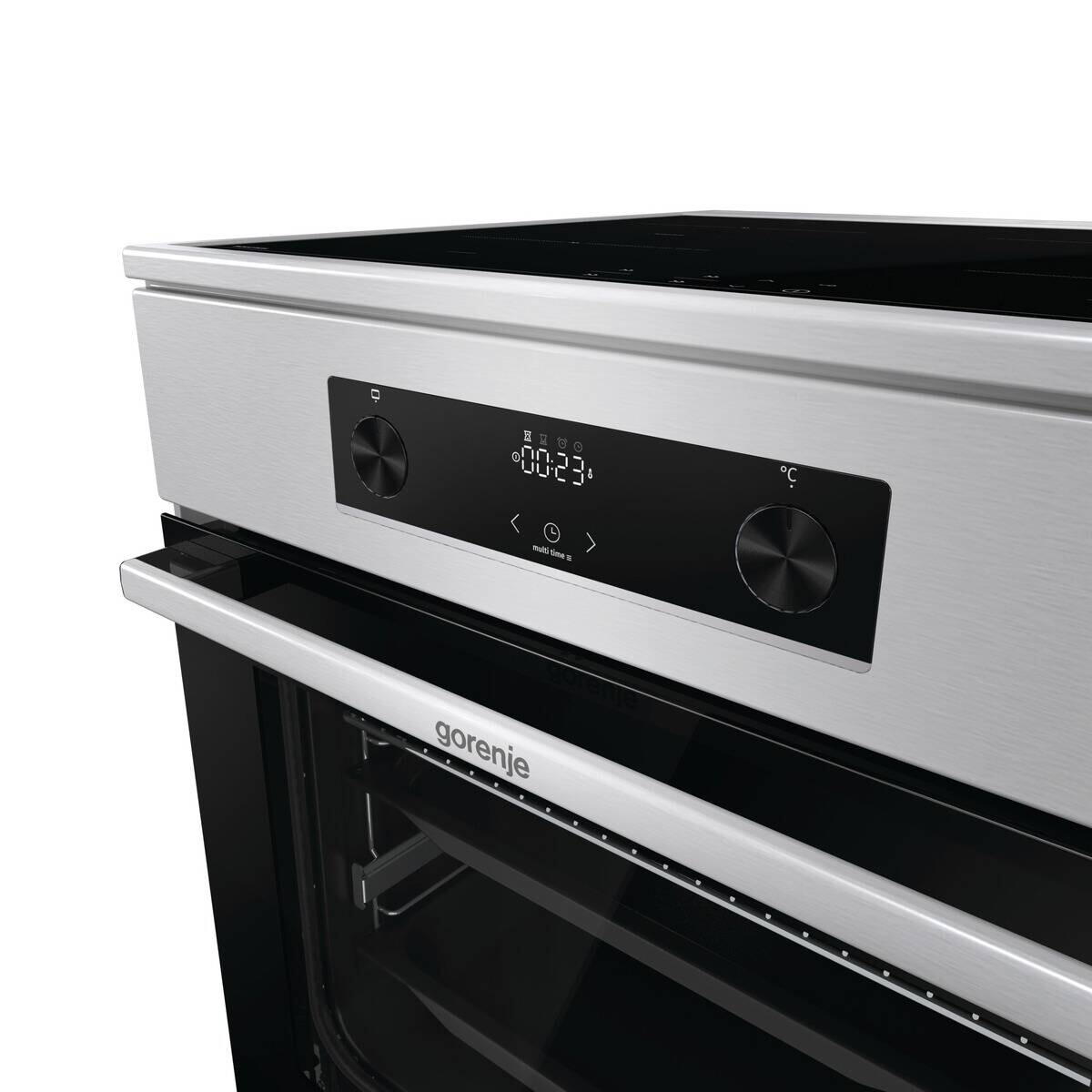 Gorenje Stand-Elektroherd GEIT6C60XPG Edelstahl B/H/T: ca. 60x85x60 cm