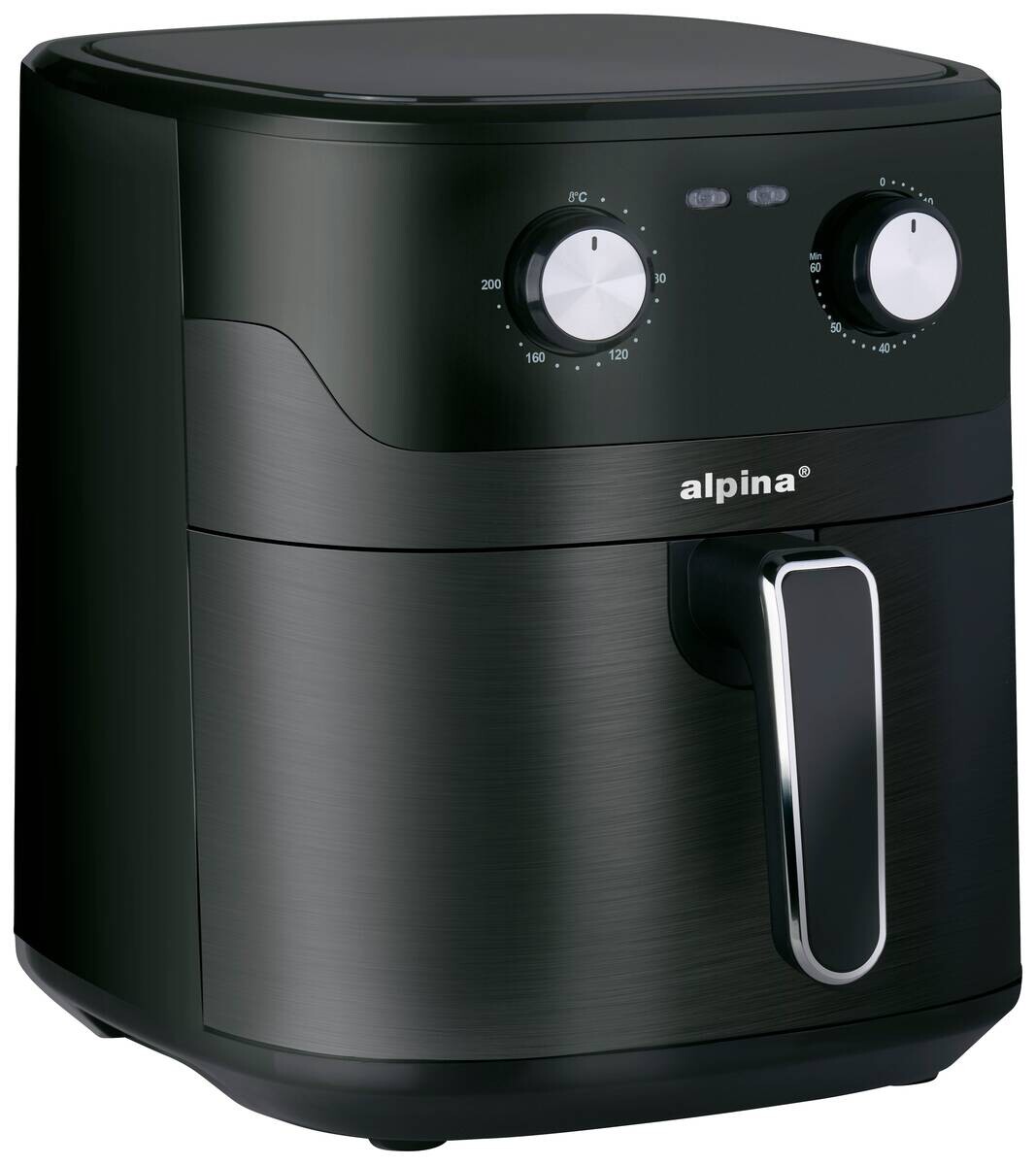 alpina Heißluftfritteuse 871125227216 schwarz Polypropylen B/H/L: ca. 28,7x33,1x38,3 cm ca. 6 l