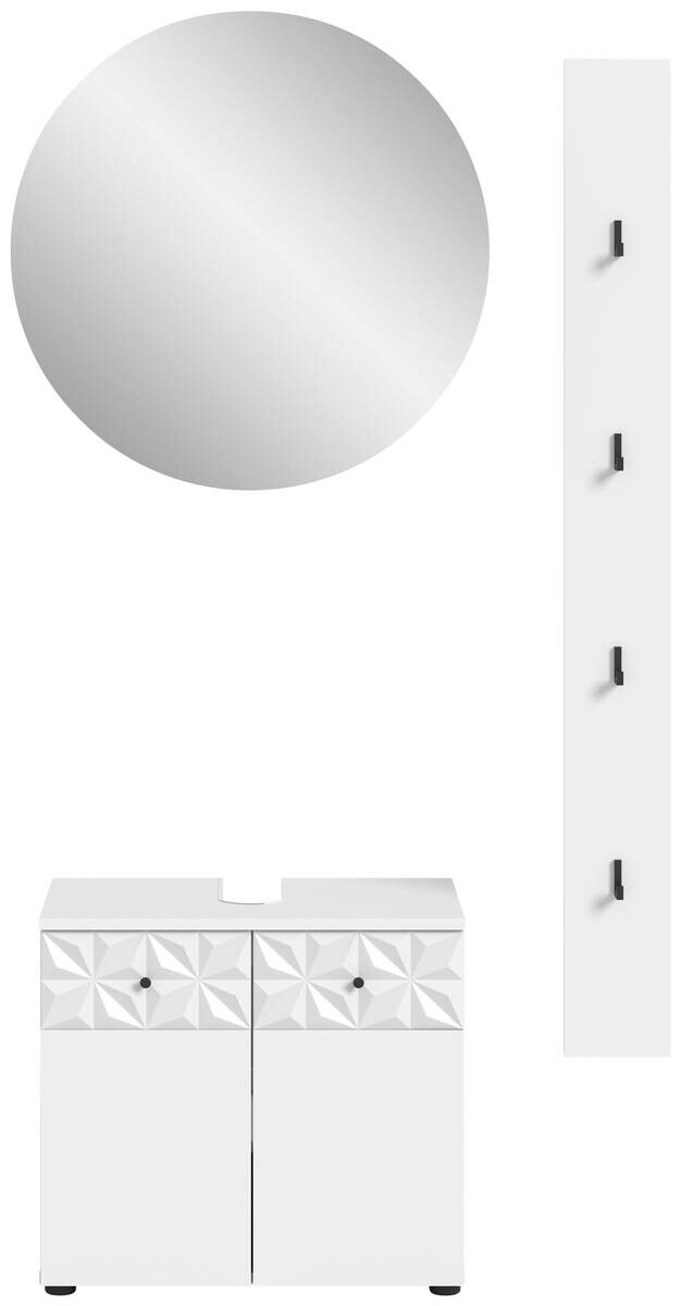 Badezimmer-Set Prisma weiß B/H/T: ca. 91x187x37 cm