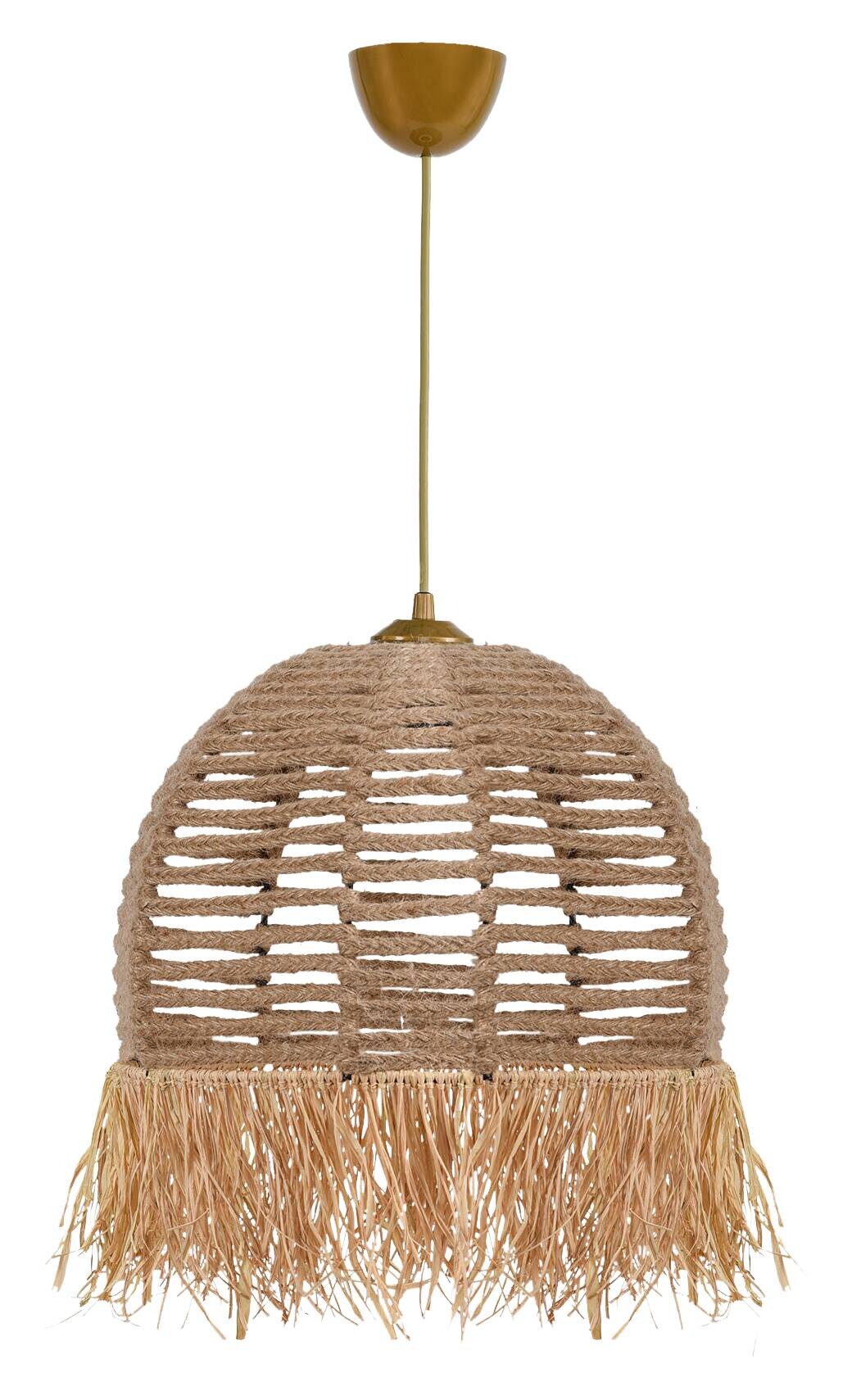 Opviq Pendelleuchte creme Baumwolle B/H/T/L/D: ca. 30x80x30x30x30 cm E27 1 Brennstellen