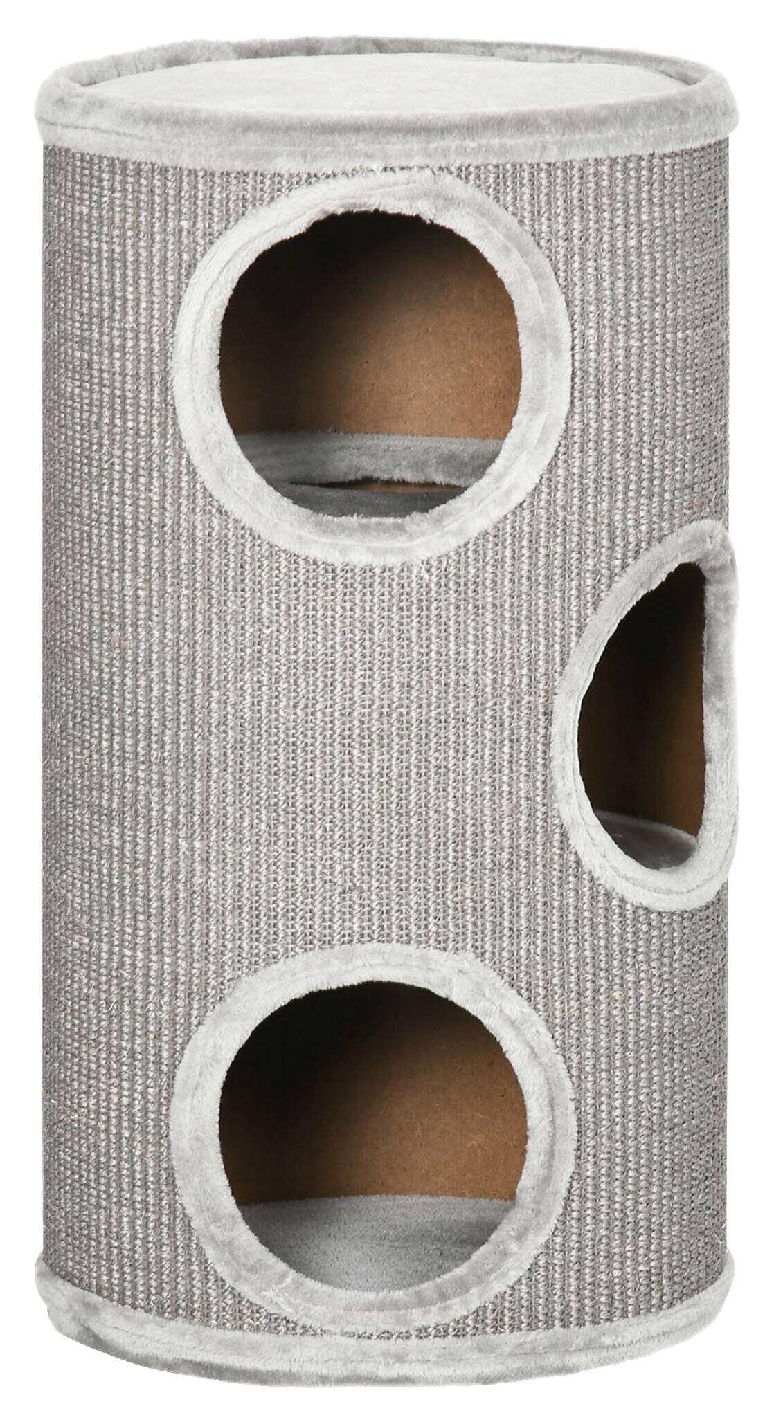 PawHut Tier-Zubehör hellgrau Edelstahl B/H/L: ca. 38x38x70 cm
