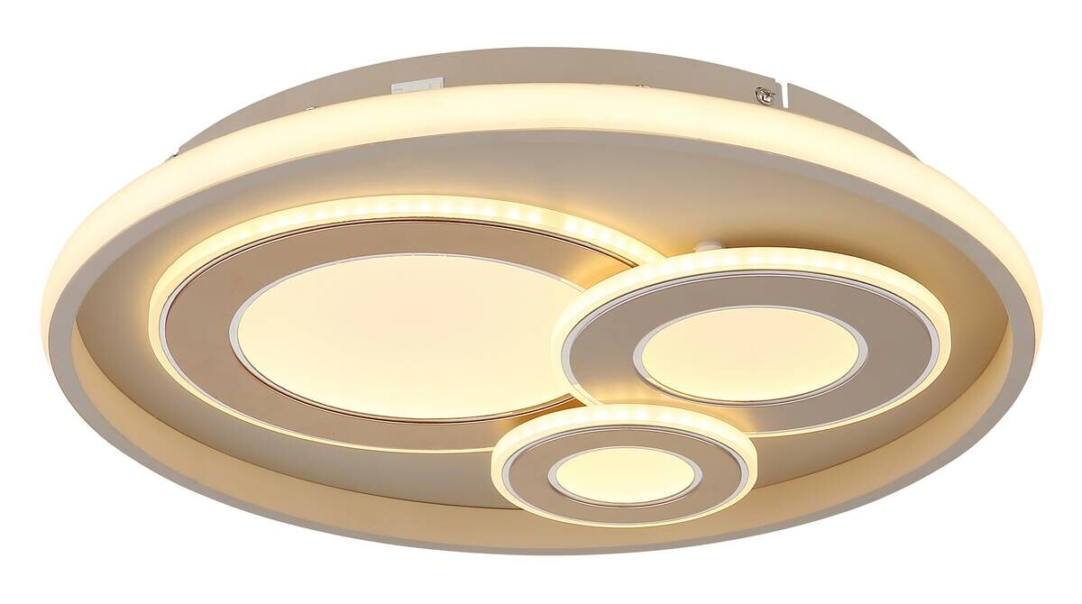 GLOBO LED-Deckenleuchte Opal sand Metall Acryl H/D: ca. 6,5x42 cm 1 Brennstellen