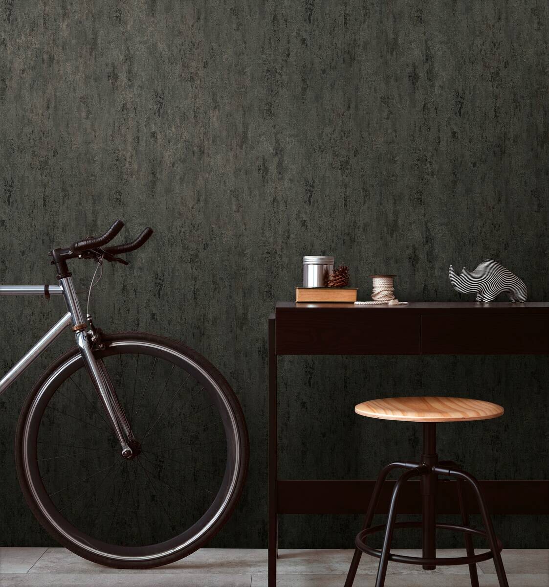 A.S.Creation Vliestapete Glänzend grau B/H/D: ca. 53x1005x9 cm