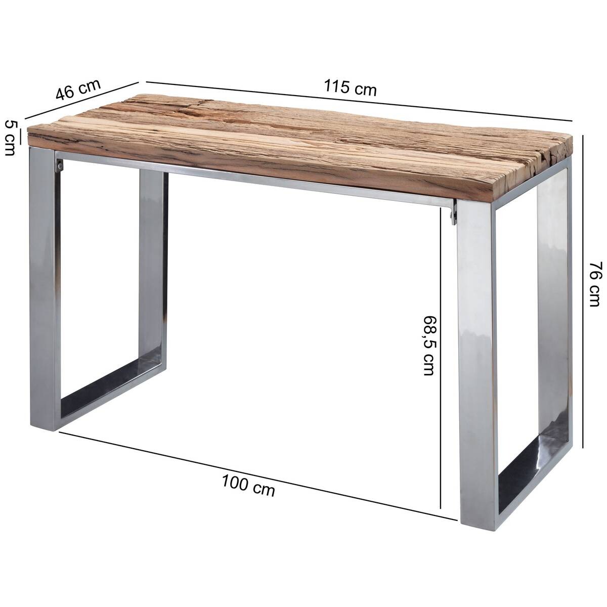 Konsolentisch braun Holz B/H/T: ca. 115x76x46 cm