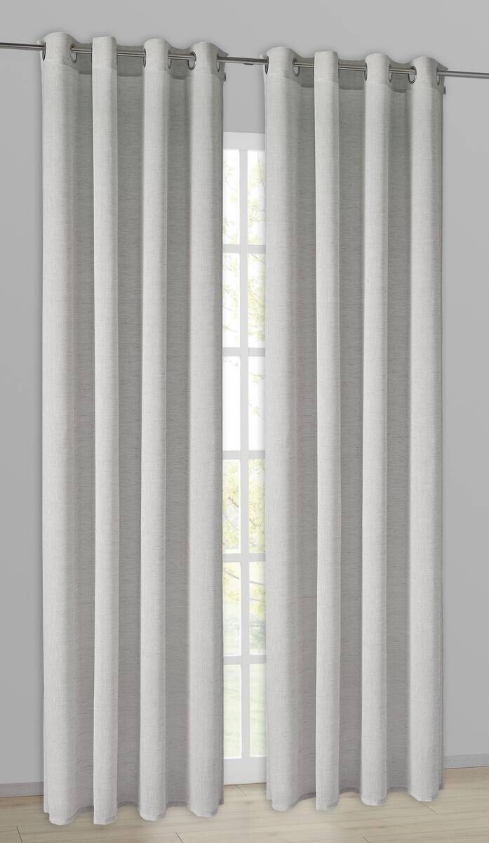 Esprit Ösenvorhang E-Ola grau B/L: ca. 140x250 cm