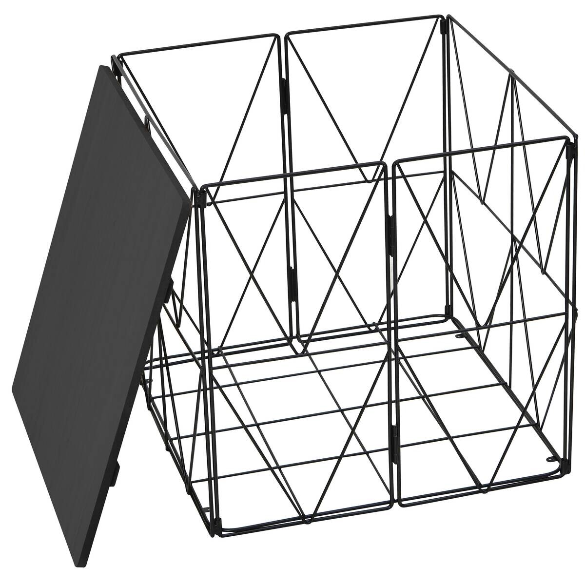 Beistelltisch schwarz Holz B/H/L: ca. 40x40x40 cm