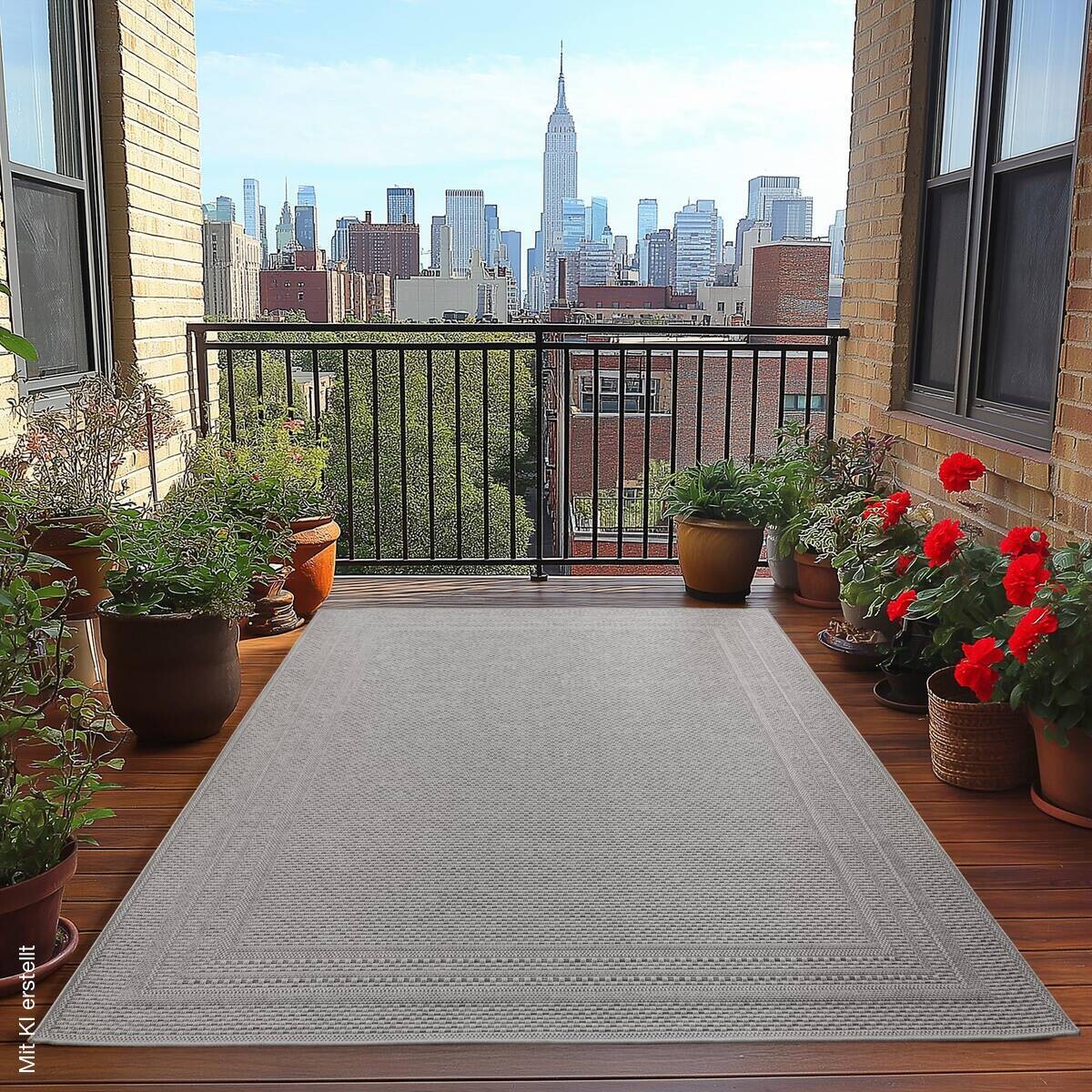 Ayyildiz Outdoorteppich DESERT grau B/L: ca. 160x230 cm