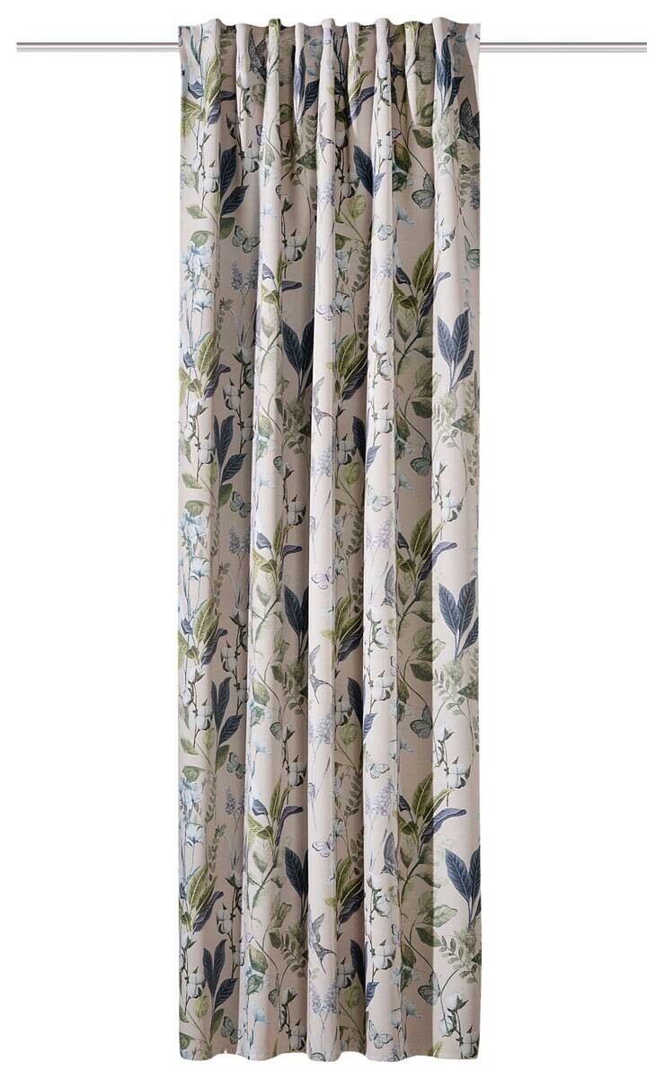 Thermovorhang Taira blau B/L: ca. 135x245 cm