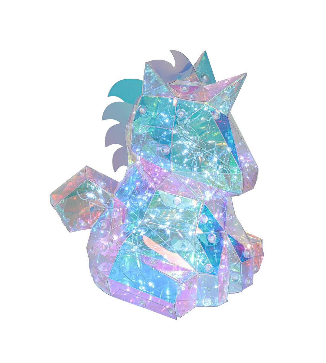 Nolo LED-Dekoleuchte Drache transparent pearl B/H/L: ca. 18,5x14x12 cm
