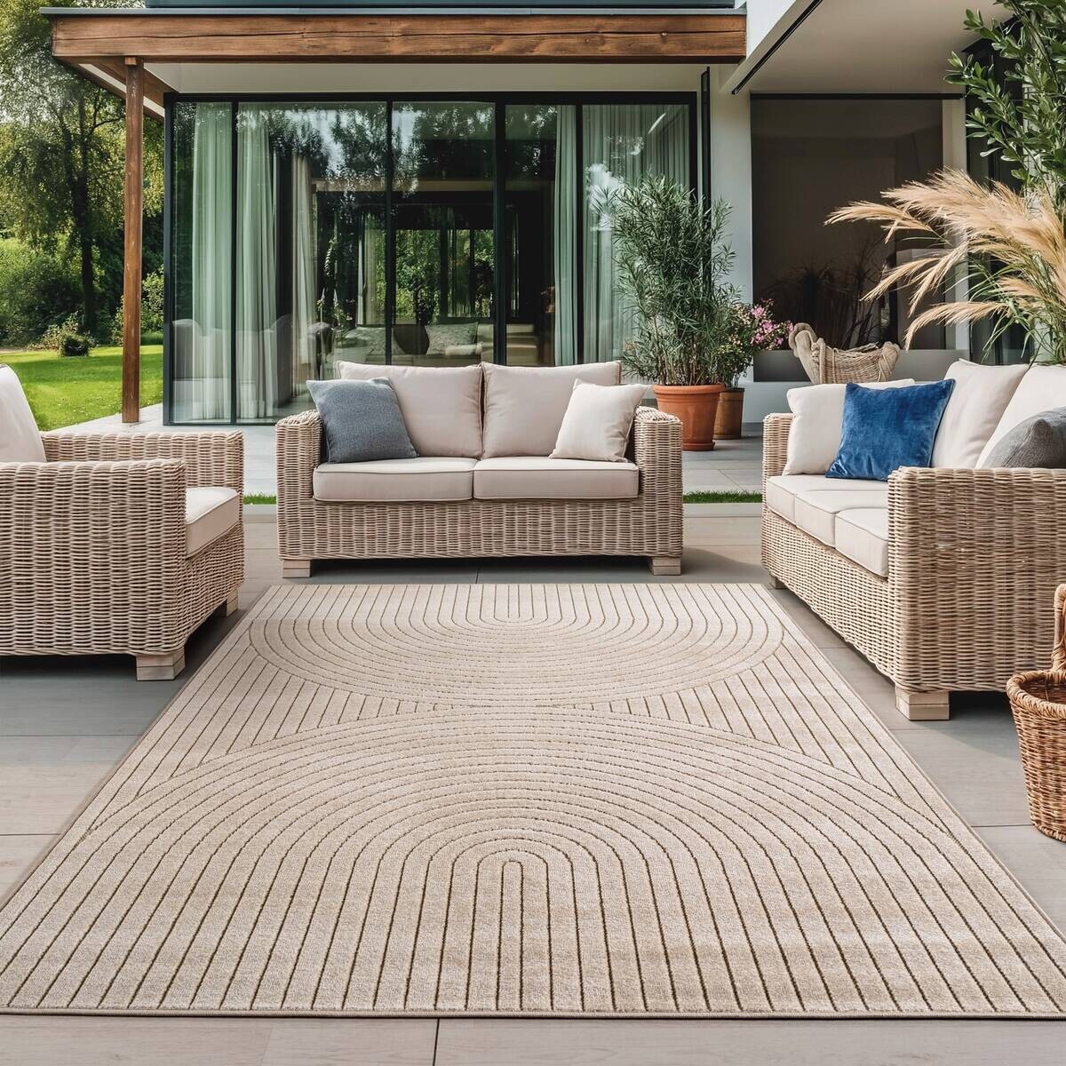Ayyildiz In-/Outdoor-Teppich NOVA beige B/L: ca. 160x230 cm