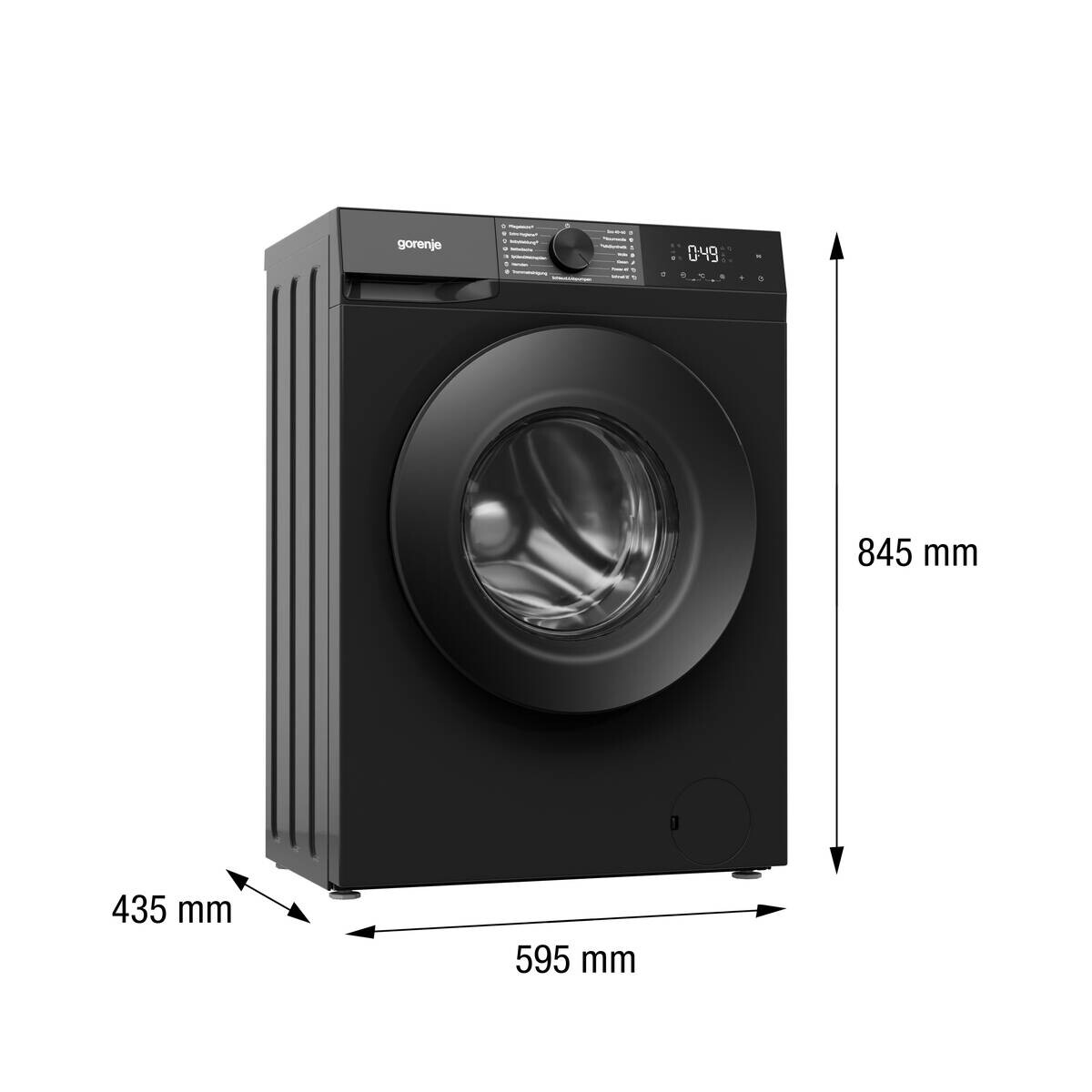 Gorenje Waschmaschine W5G2PS74AP2B schwarz B/H/T: ca. 59,5x84,5x43,5 cm ca. 7 kg